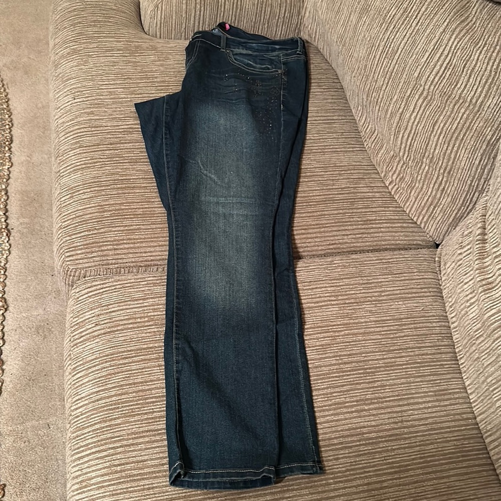 torrid Dark Blue Straight Leg Jeans